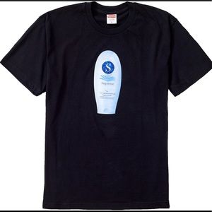 Supreme Super Cream Tee Shirt Black FW19 Size L